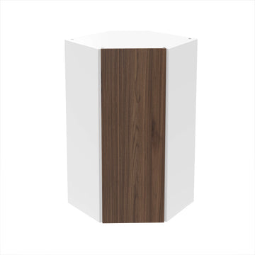 RTA - Walnut - Diagonal Wall Cabinets | 24"W x 36"H x 12"D