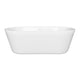 Marine 67 in. Classic Series Acrylic Freestanding Soaking Bathtub in Glossy White with Chrome-Plated Drain Cover & Pop Up-Overflow Hole