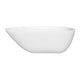 Pearl 67 in. Classic Series Acrylic Freestanding Soaking Bathtub in Glossy White with Chrome-Plated Drain Cover & Pop Up-Overflow Hole