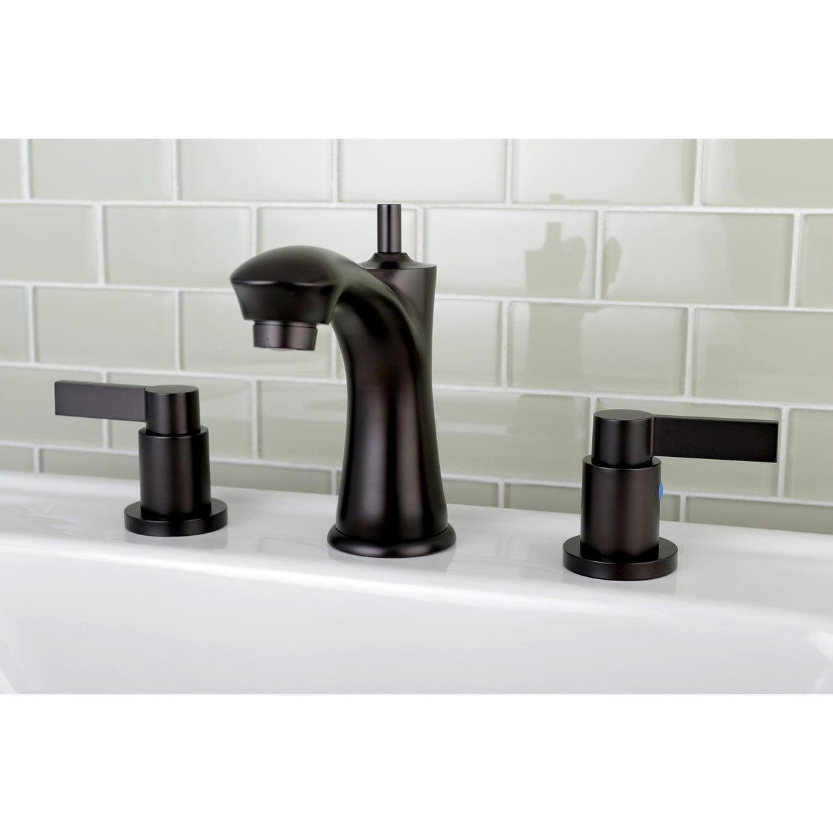 NuvoFusion 8 ' Widespread Lavatory Faucet W/ Retail Pop Up & 4.1" Spout Reach