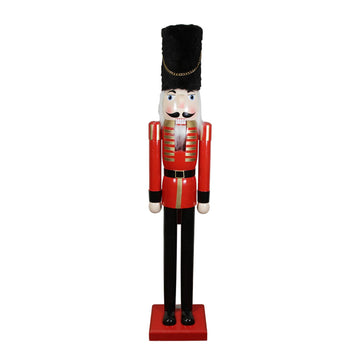 60" Decorative Commerical Size Red Solider Wooden Christmas Nutcracker