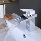 Single-Handle Faucet - Single Hole Deck Mount Bathroom Sink Faucet with 304 Hoses