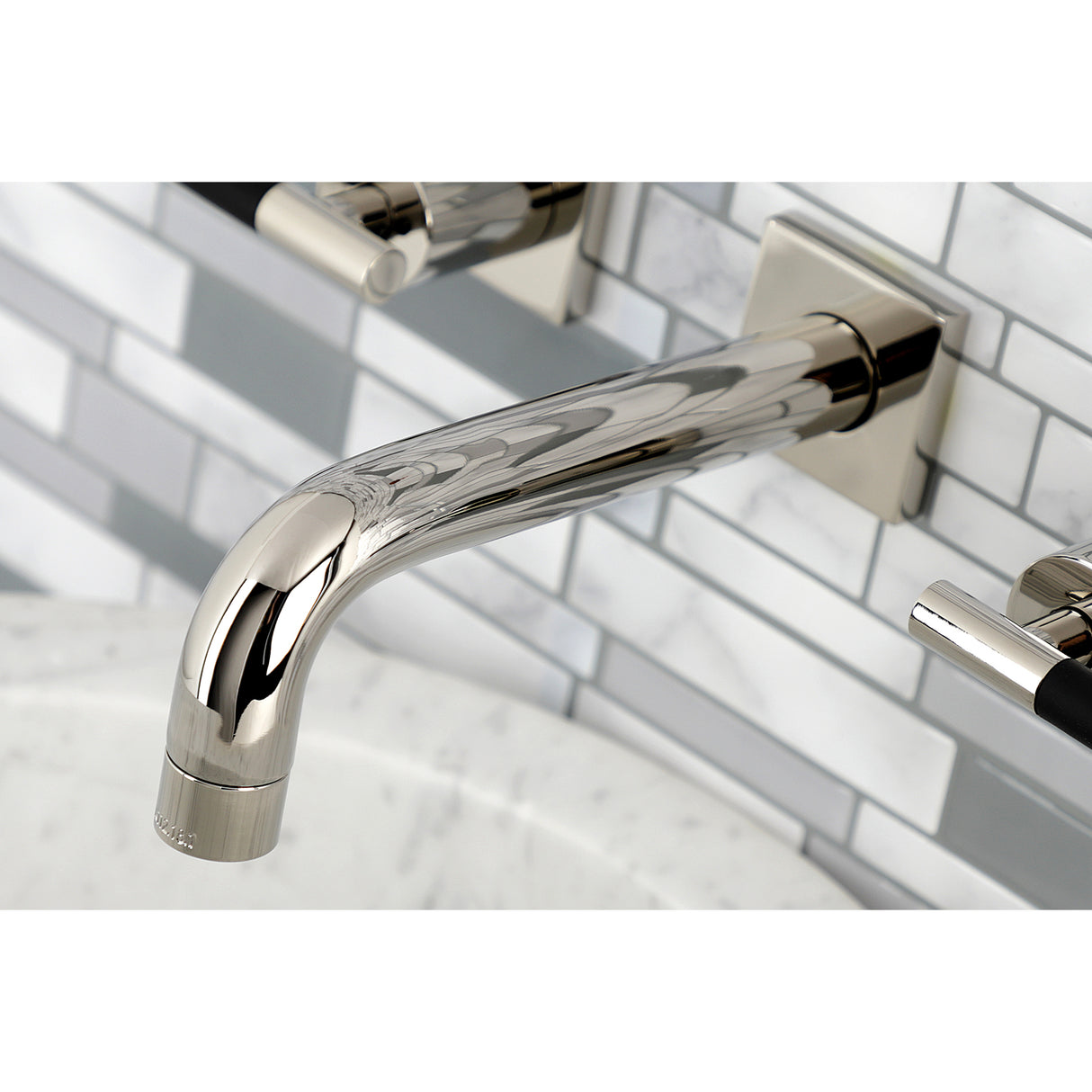 Kaiser Easy Clean Two Handle Two-handle 3-Hole Wall Mount Bathroom Sink Faucet