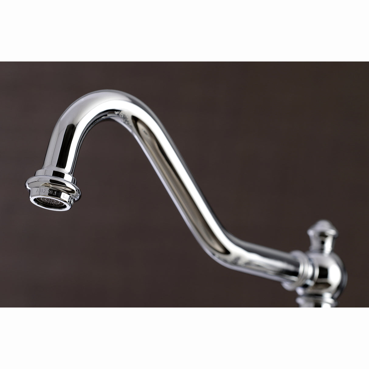 Restoration 8" Bridge Kitchen Faucet With Sprayer Includes Cross Handles For Easy Rotation