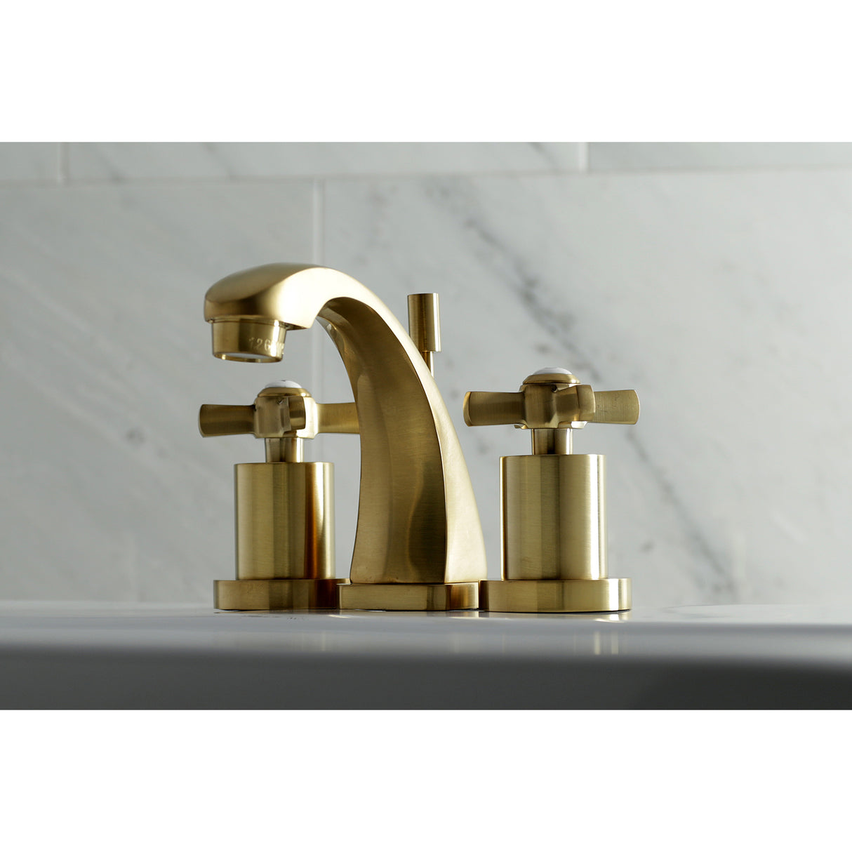 Millenium 8 In. Two-handle 3-Hole Deck Mount Widespread Bathroom Sink Faucet