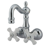 Vintage 3.4" Wall Mount Tub Faucet In 5.44" Spout Reach