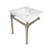 Monarch 25" x 22" Ceramic Console Sink (4" Faucet Drilling)