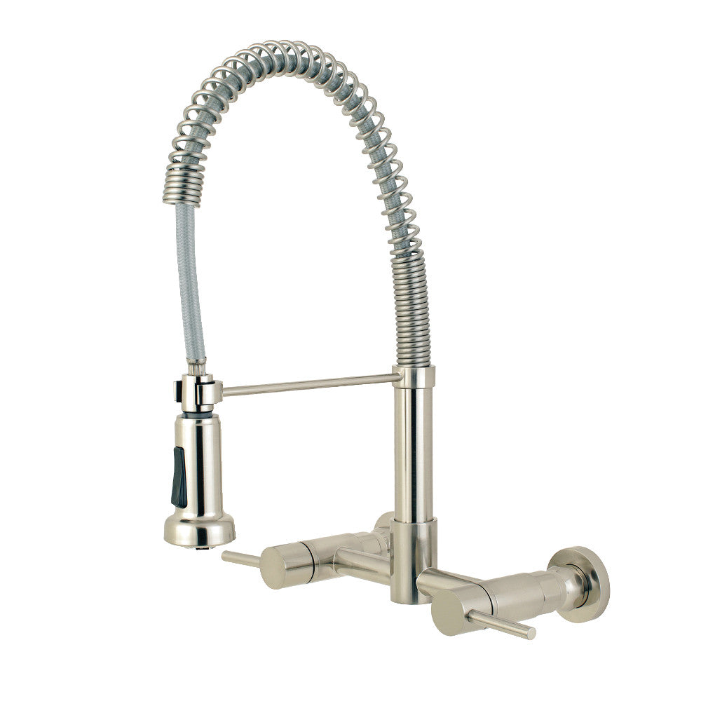 Concord 2-Handle Wall Mount Pull-Down Kitchen Faucet