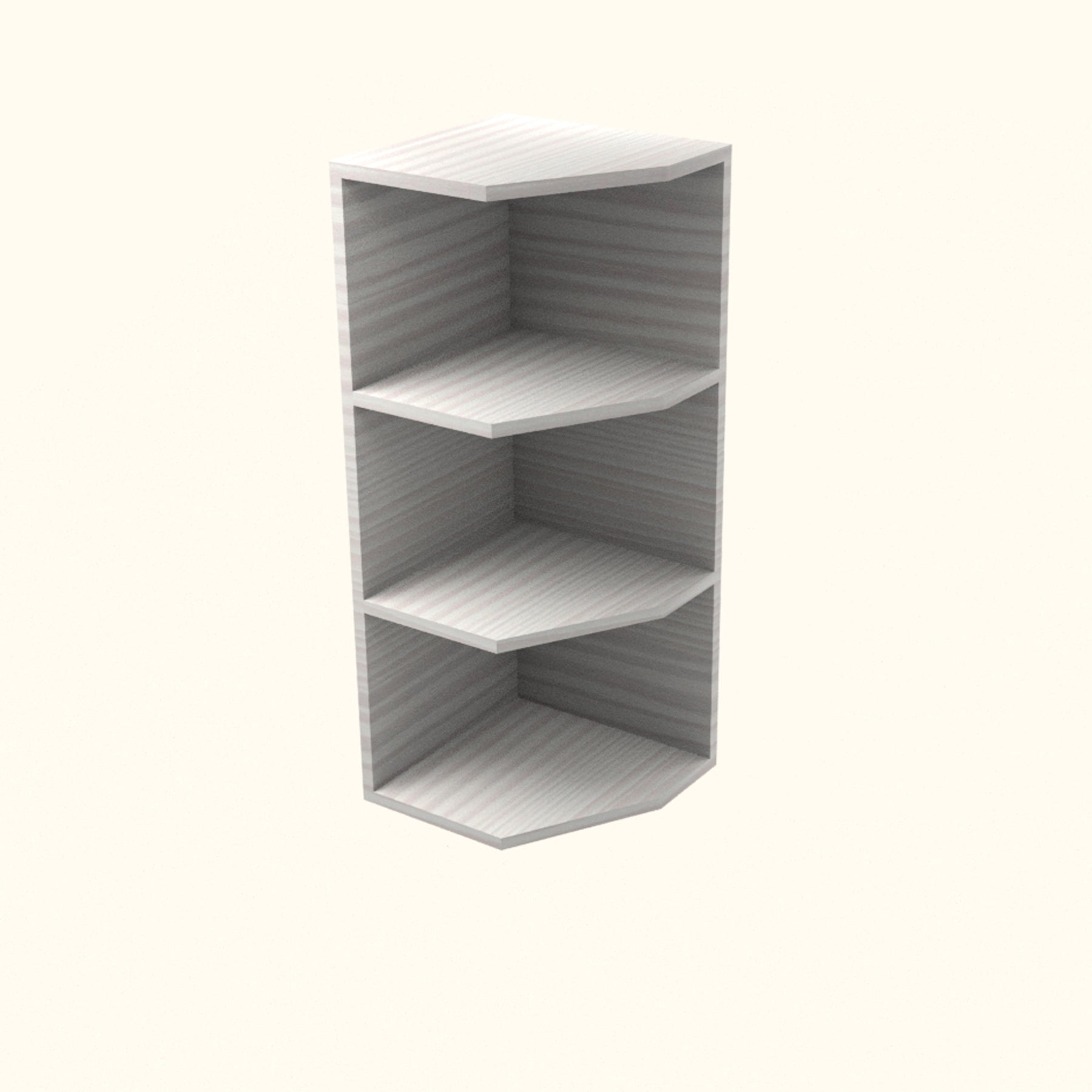 RTA - Pale Pine - End Wall Shelf Base Cabinets | 12"W x 30"H x 12"D