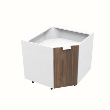 RTA - Walnut - Corner Sink Base Cabinet | 42