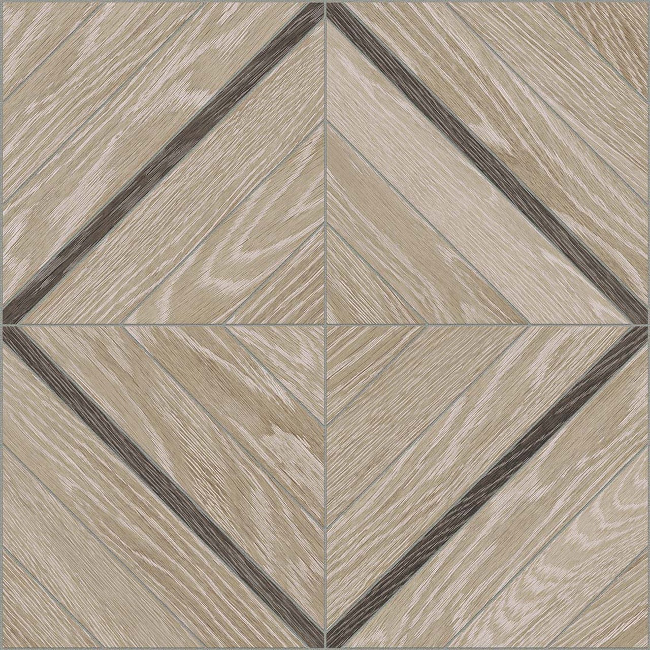 Aspen Paper Birch Marquetry Matte Glazed Porcelain Mosaic