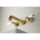 Metropolitan 2-Handle Wall Mount Bathroom Faucet