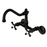 Vintage 6 Inch Traditional Adjustable Center Wall Mount Kitchen Faucet