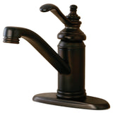 Templeton 4 In. Single Handle Single Hole Deck Mount Bathroom Sink Faucet with Push pop-up