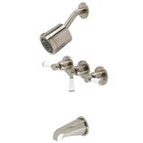 Paris Three Handle Tub And Shower Faucet