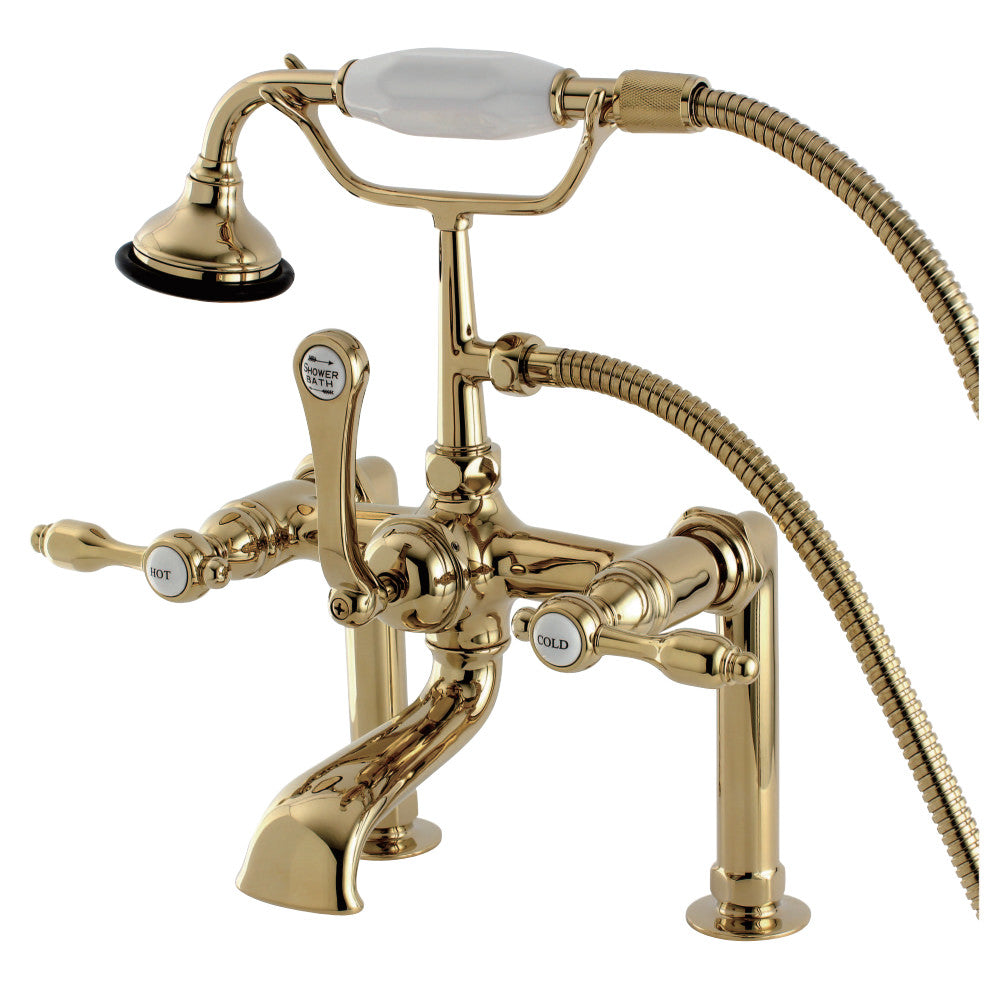 Tudor Deck Mount Clawfoot Tub Faucet