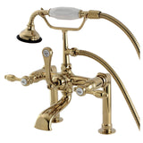 Tudor Deck Mount Clawfoot Tub Faucet