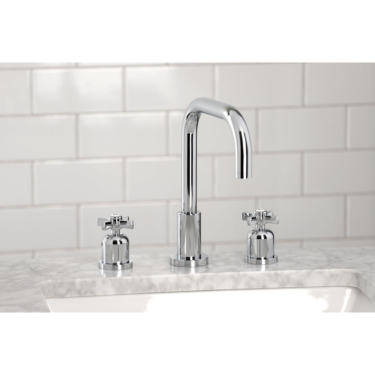 Millennium Widespread Bathroom Faucet With Dual Cross Handle