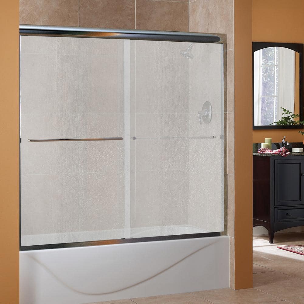 Sliding Framed Tempered Glass Tub Door - Cove Design for Modern Bathrooms