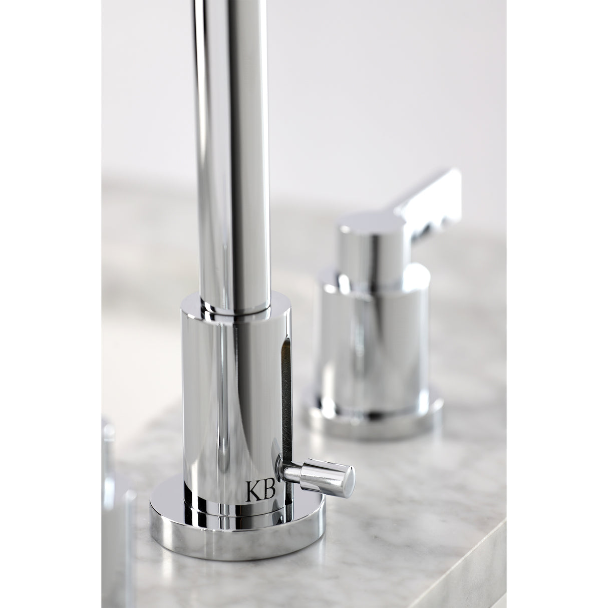 NuvoFusion Widespread Bathroom Faucet With Brass Pop Up