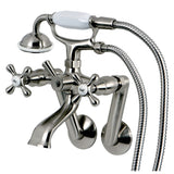 Wall Mount Clawfoot Tub Faucet With Hand Shower