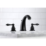 Victorian Two Handle 8" Widespread Bathroom Faucet With Matching Pop Up Drain