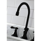 Heirloom Widespread Bathroom Faucet With Brass Pop Up