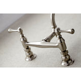 Vintage 8 Inch Center Wall Mount Bathroom Faucet