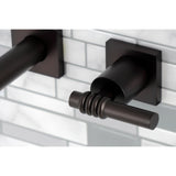 Milano Two-Handle Wall Mount Bathroom Faucet