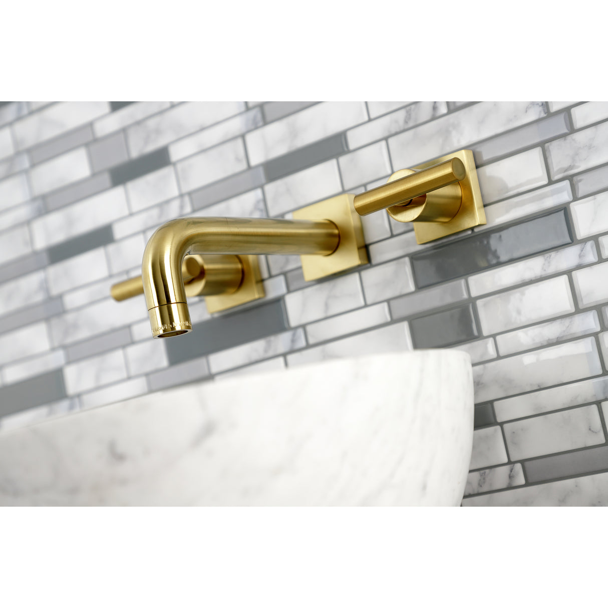 Manhattan Two-Handle Wall Mount Bathroom Faucet