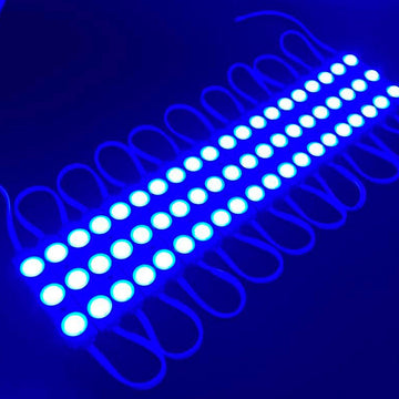 0.72 LED Module Lights - 40-Pack Blue - 3 LEDs/Mod, SMD2835 - 7000K - UL Listed