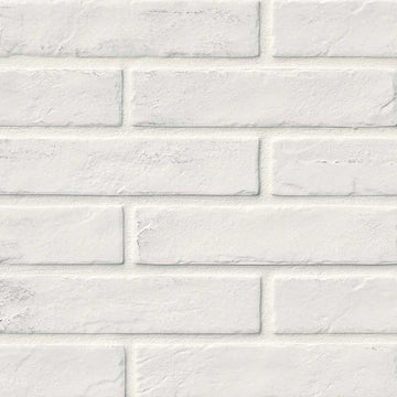 2" X 10" Brickstone Capella White Glazed Matte Porcelain Tile (5.15SQ FT/CTN)