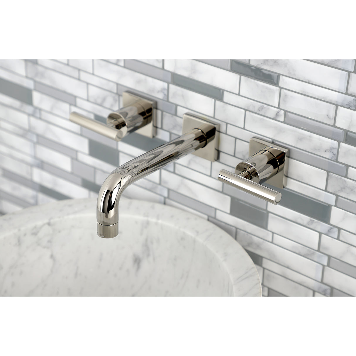 Manhattan Two-Handle Wall Mount Bathroom Faucet