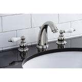 Victorian Two Handle 8 In. Two-handle 3-Hole Deck Mount Widespread Bathroom Sink Faucet