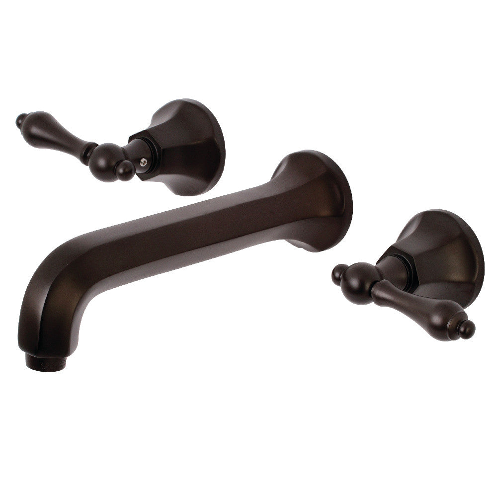 Metropolitan Two Handle Wall Mount Bathroom Faucet