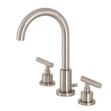 Modern Widespread Bathroom Faucet with Brass Pop-Up