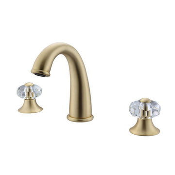 Bathroom Widespread Faucet in Gold Finish, ZY8009-G