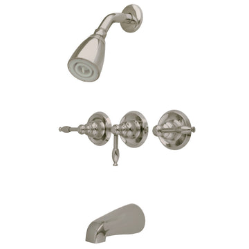Magellan Tub & Shower Faucet With Three Handle Operation