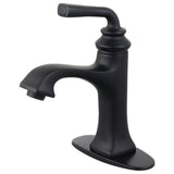 Restoration Single-Handle Single Hole Deck Mount Bathroom Sink Faucet with Push Pop Up Drain & Deck Plate