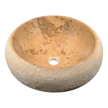 Vessel Sink in Classic Cream Marble - Livy Series