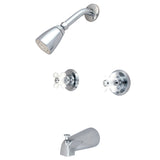 Magellan Tub & Shower Faucet With Porcelain Handles