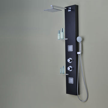 52 in. 2 - Jetted Full Body Shower Panel with Heavy Rain Shower