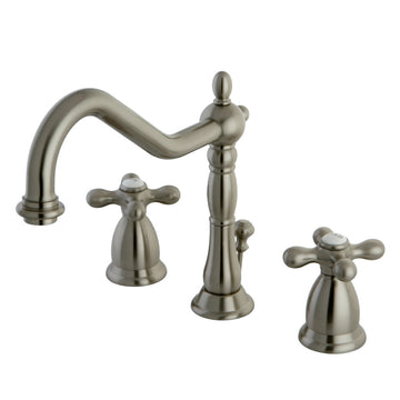 Hertage Deck Mount 8" Widespread Bathroom Faucet