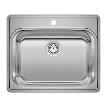 Blanco Essential 25" Single Basin Inset Stainless Steel Laundry Sink - 1-Hole