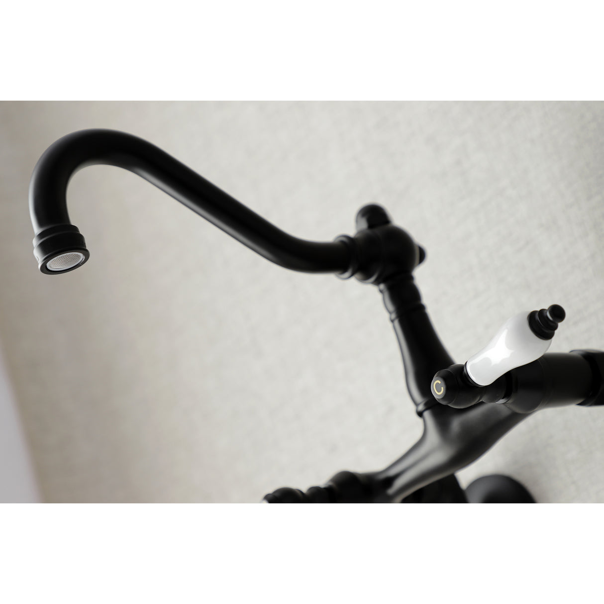 Vintage 6 Inch Adjustable Center Wall Mount Kitchen Faucet