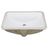 Vanity Fantasies "Trench" Porcelain Rectangular Undermount Vanity Sink