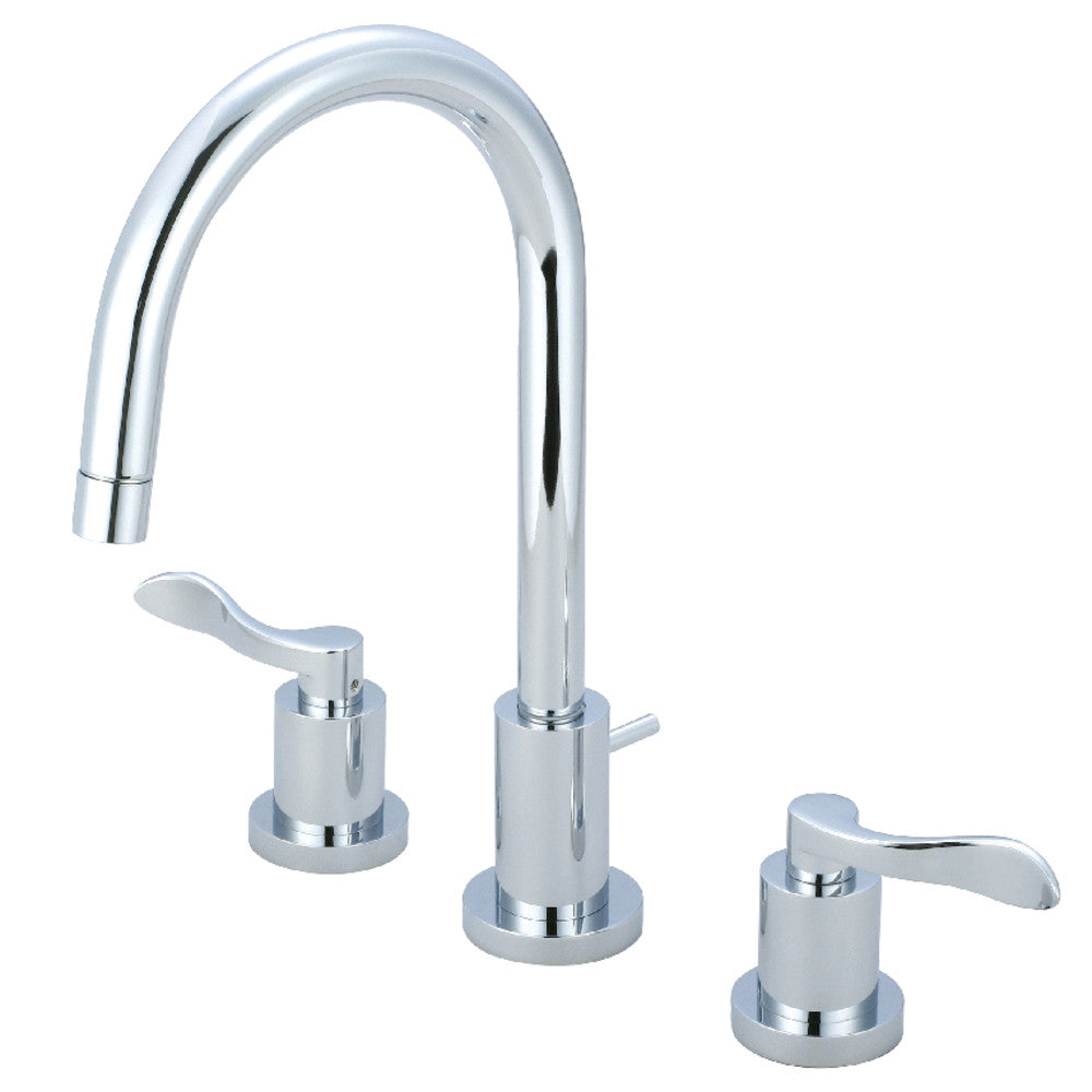 NuWave 8 In. Two-handle 3-Hole Deck Mount Widespread Bathroom Sink Faucet