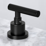 Manhattan Widespread Bathroom Faucet with Brass Pop-Up