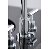 Manhattan Widespread Bathroom Faucet with Brass Pop-Up