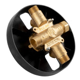 Tru-Temp Mixing Valve, Pressure Balance Rough-In Valve Trim Kit, Round, 1/2" NPT